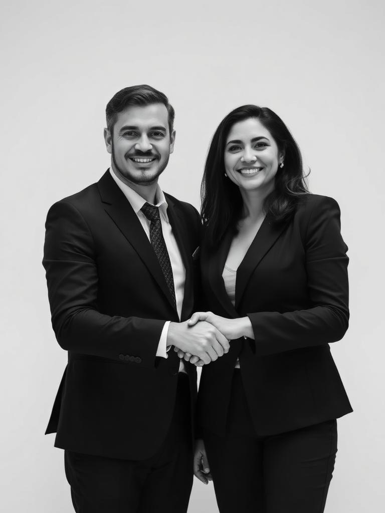 Two professionals connecting at a Networx London event
